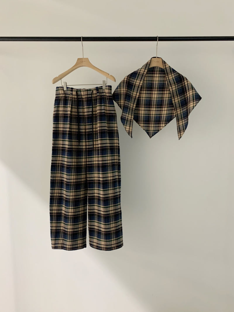 Logarden - Korean Women Fashion - #momslook - Check Bonding Pants - 2
