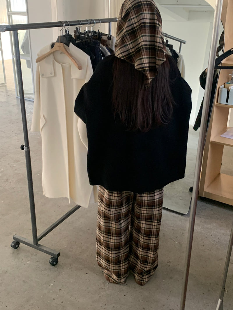 Logarden - Korean Women Fashion - #momslook - Check Bonding Pants - 8