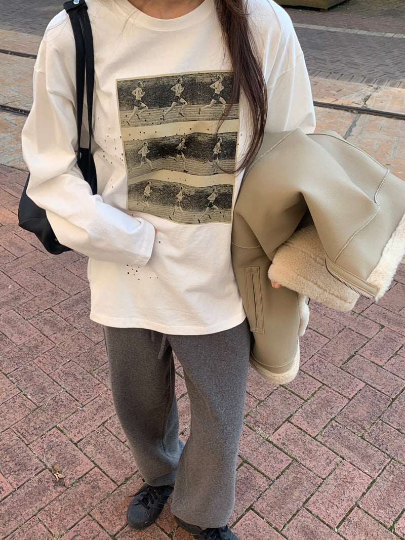 Logarden - Korean Women Fashion - #momslook - More Knit Pants - 3