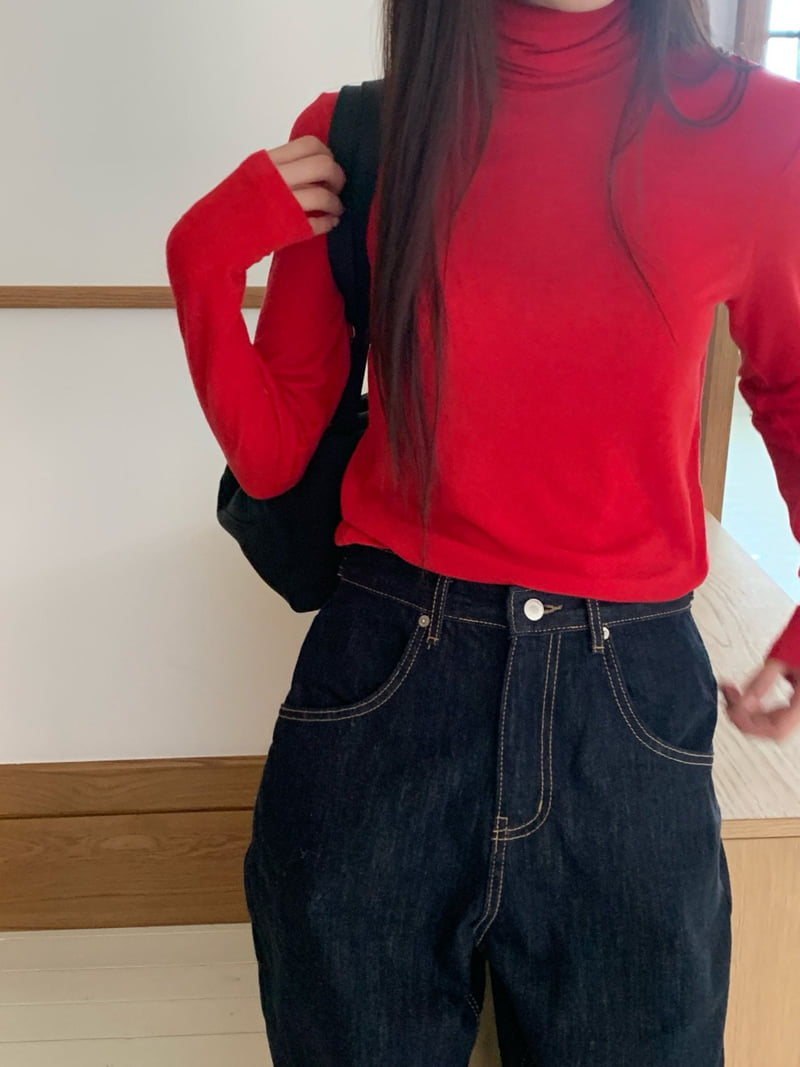 Logarden - Korean Women Fashion - #momslook - Mellow Turtleneck Tee - 10