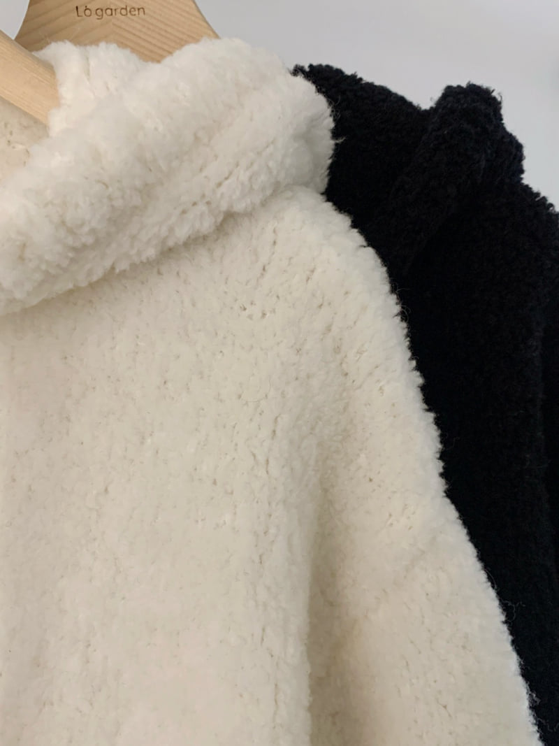 Logarden - Korean Women Fashion - #pursuepretty - Heavy Wool Knit Zip-Up - 4
