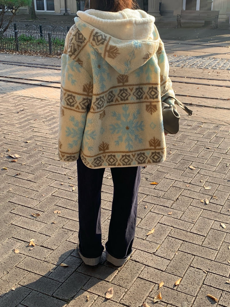 Logarden - Korean Women Fashion - #thatsdarling - Snowbell Hood Cardigan - 8