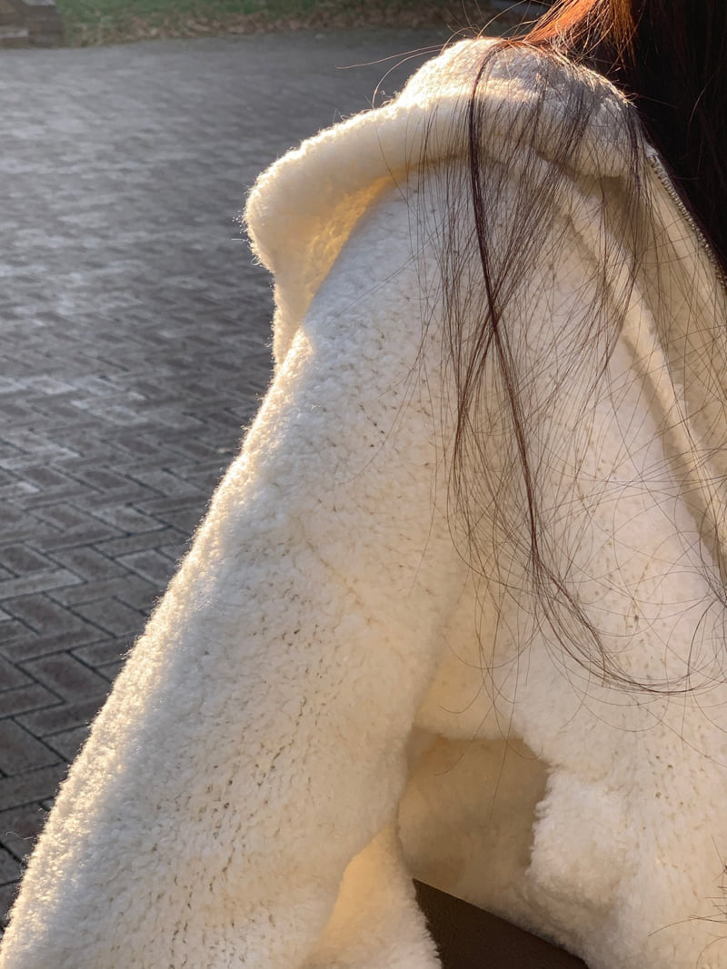 Logarden - Korean Women Fashion - #thelittlethings - Heavy Wool Knit Zip-Up - 8