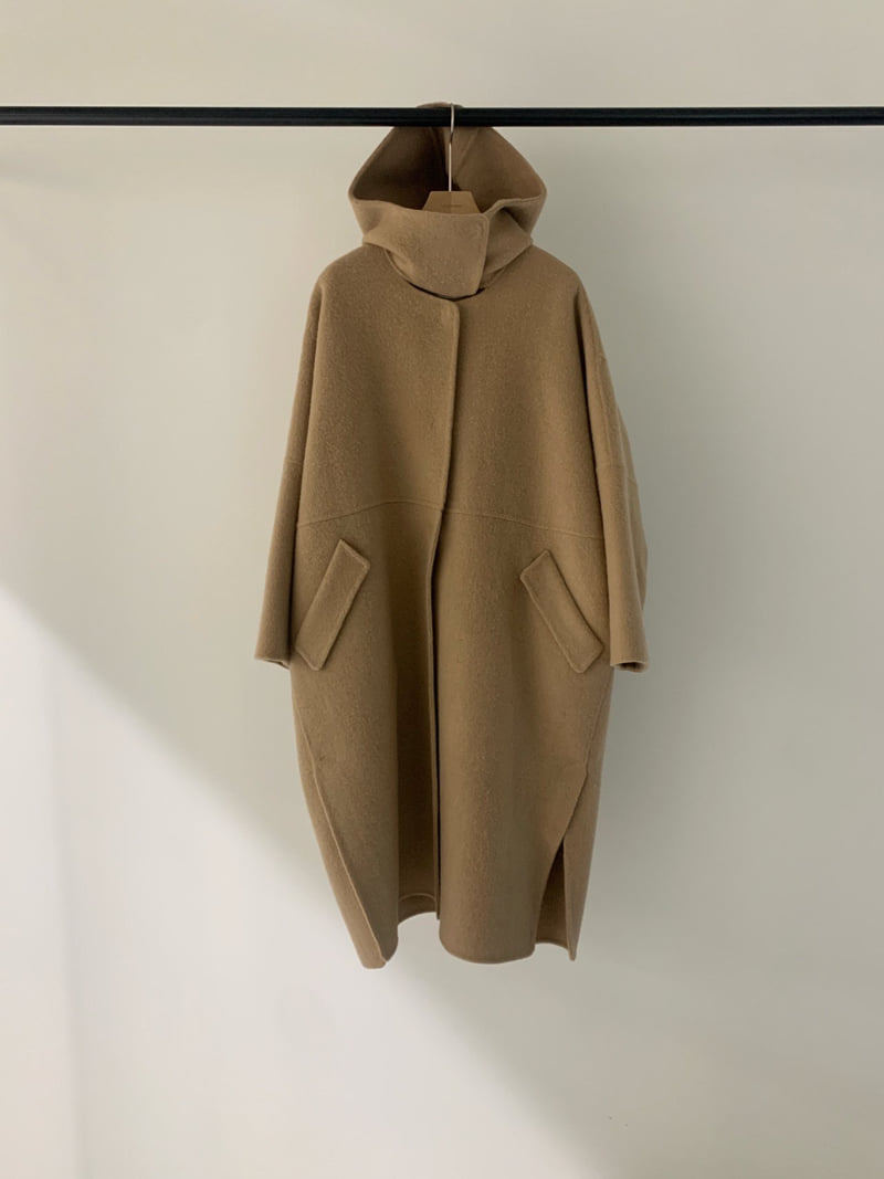 Logarden - Korean Women Fashion - #thelittlethings - Alpaca Hood Long Coat - 3