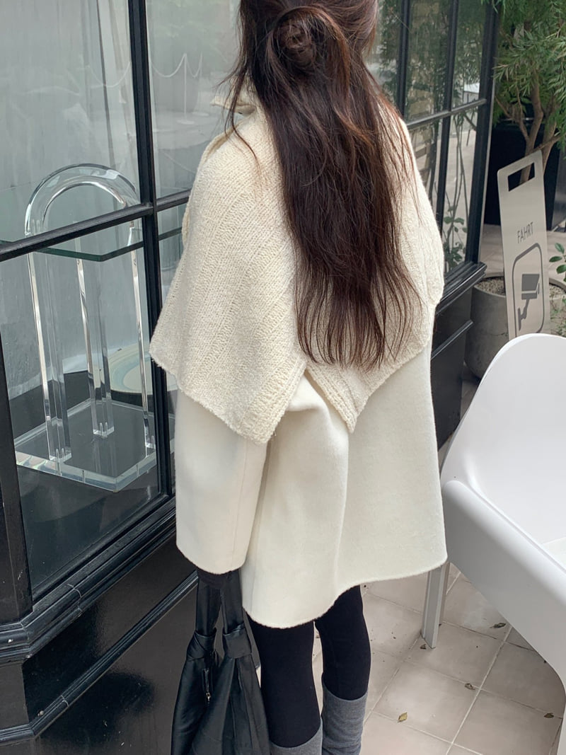 Logarden - Korean Women Fashion - #momslook - Yak Wool Half Coat - 4