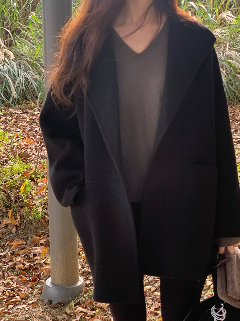 Logarden - Korean Women Fashion - #womensfashion - Yak Wool Half Coat - 8