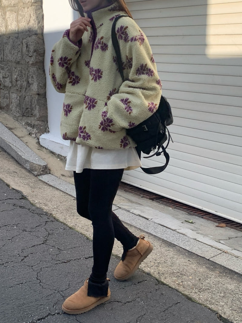Logarden - Korean Women Fashion - #womensfashion - Warm Slit Leggings - 3