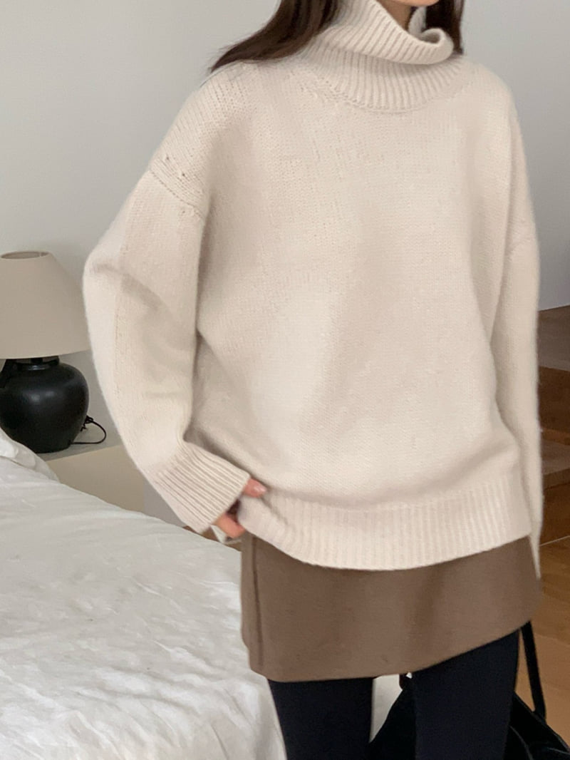 Logarden - Korean Women Fashion - #womensfashion - Baby Turtleneck Knit - 12