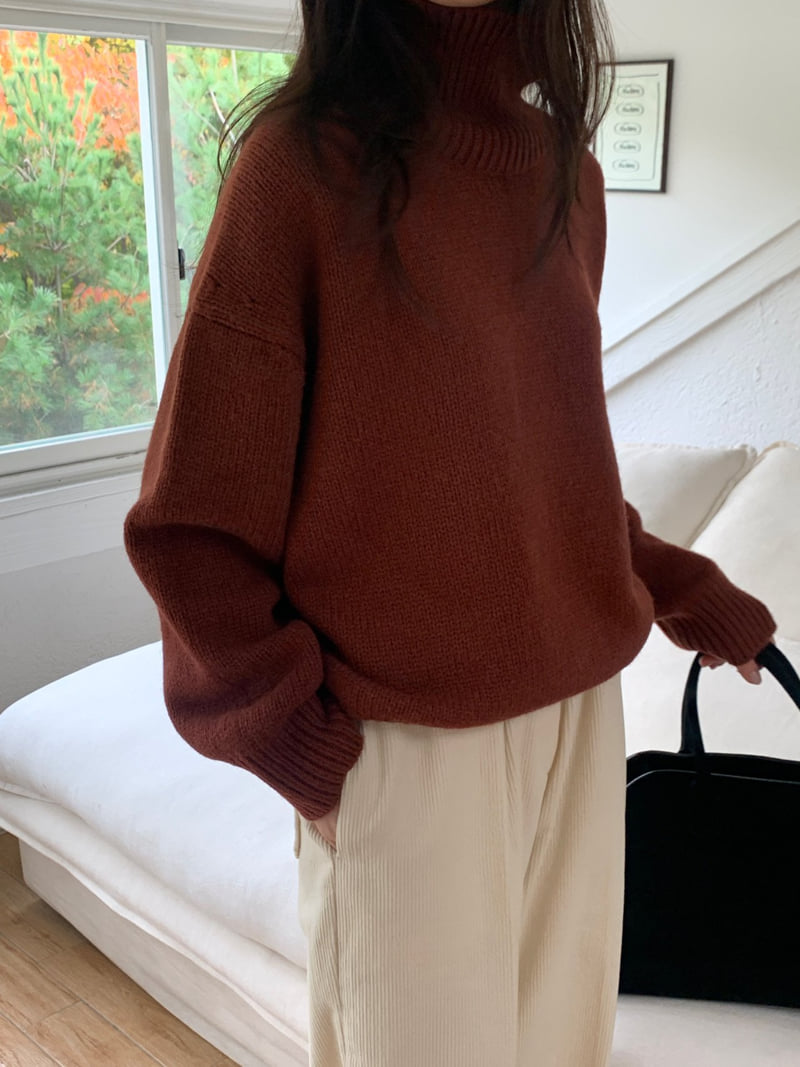 Logarden - Korean Women Fashion - #womensfashion - Baby Turtleneck Knit - 2