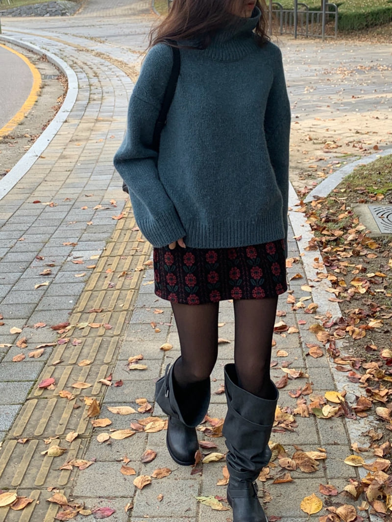 Logarden - Korean Women Fashion - #womensfashion - Baby Turtleneck Knit - 8