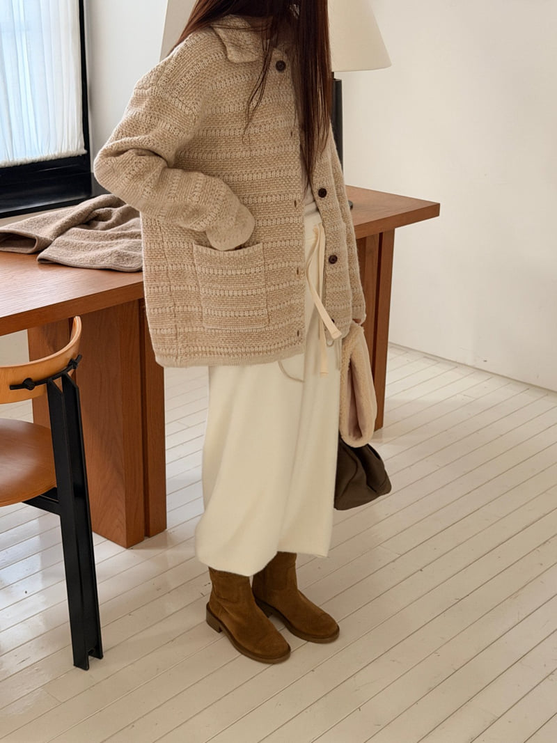 Logarden - Korean Women Fashion - #womensfashion - Loose Pocket Cardigan - 11