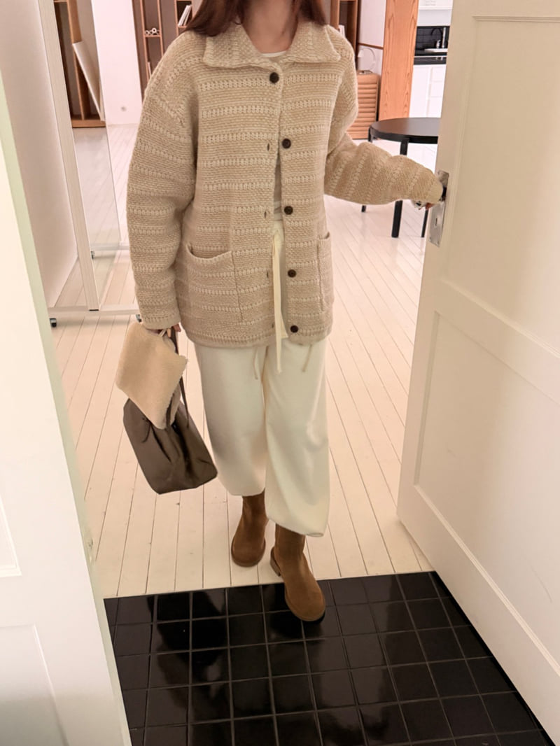 Logarden - Korean Women Fashion - #womensfashion - Loose Pocket Cardigan - 7