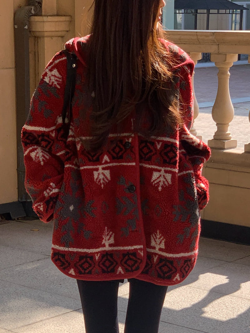 Logarden - Korean Women Fashion - #womensfashion - Snowbell Hood Cardigan - 11