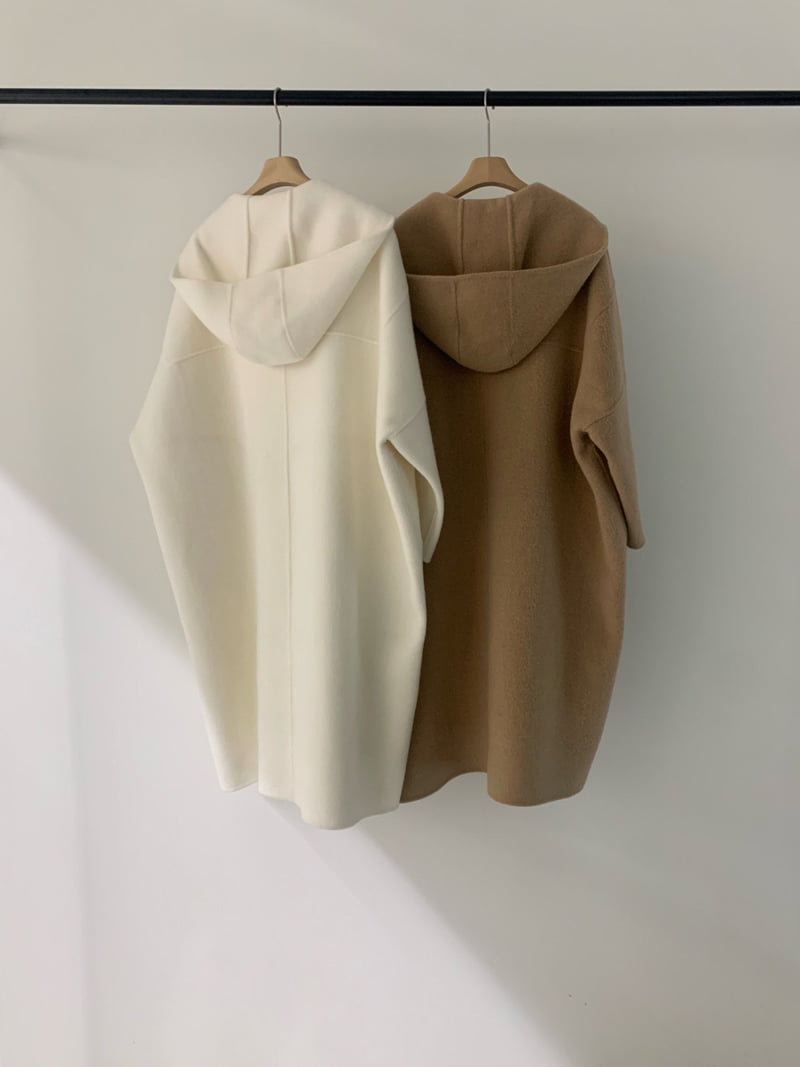 Logarden - Korean Women Fashion - #womensfashion - Alpaca Hood Long Coat - 5