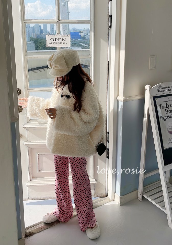 Love Rosie - Korean Children Fashion - #Kfashion4kids - Cheetah Ribbed Fleece Bootcut Pants