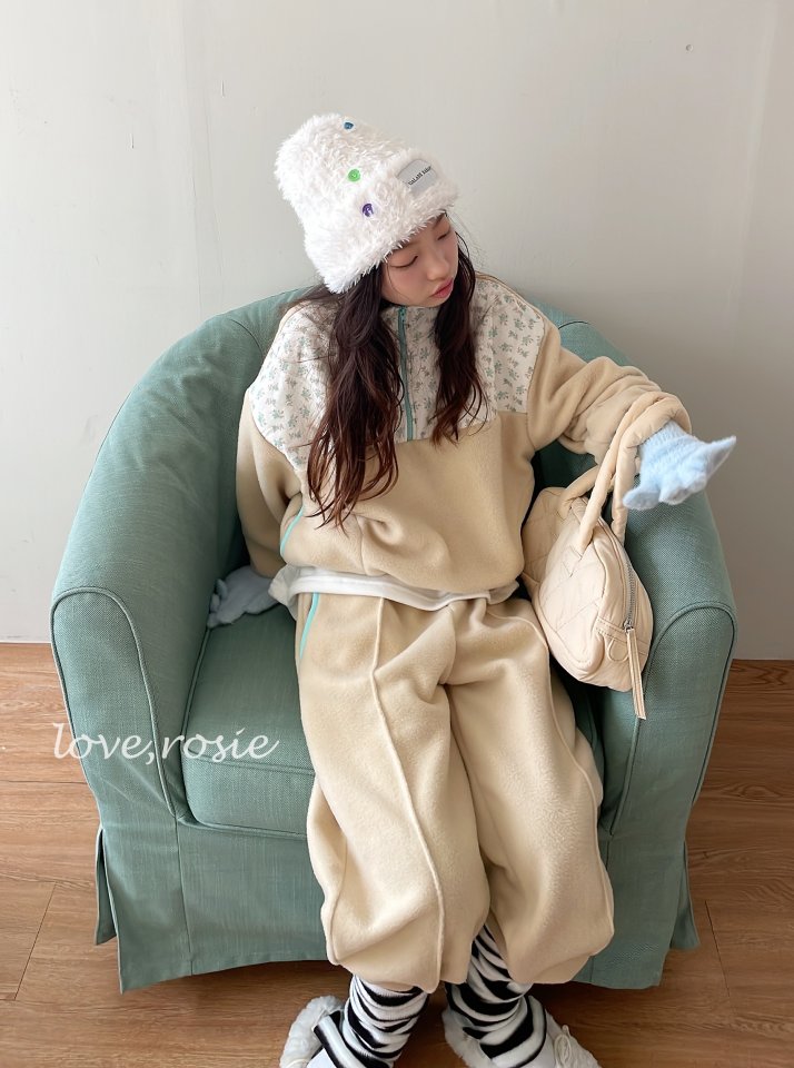 Love Rosie - Korean Children Fashion - #Kfashion4kids - Cotton Candy Floral Fleece Set - 11