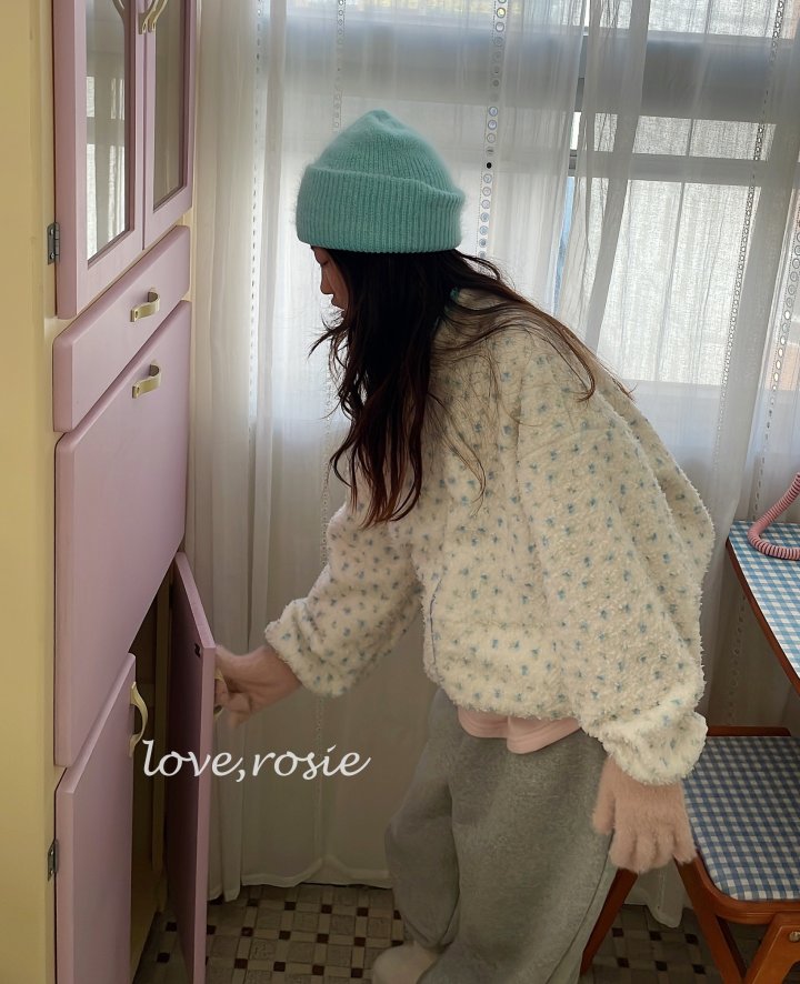 Love Rosie - Korean Children Fashion - #childofig - Deer Floral Boa Jacket - 11