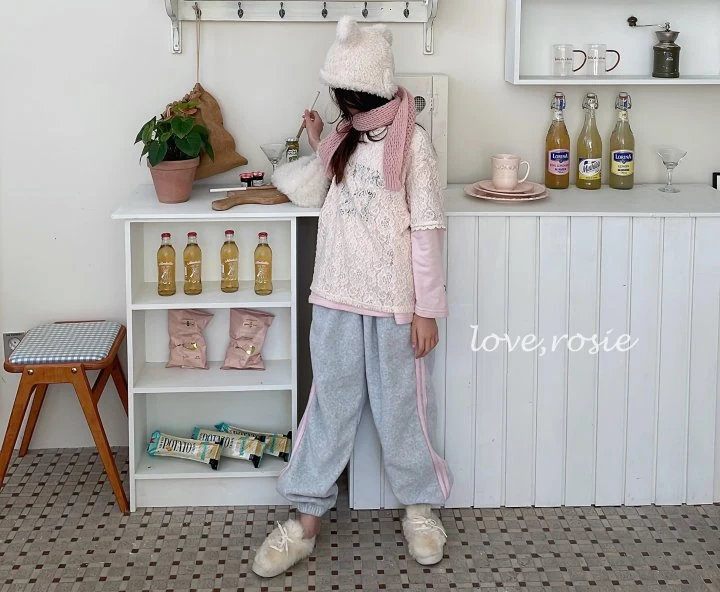 Love Rosie - Korean Children Fashion - #childofig - Fleece Lace Short Sleeve Tee - 8