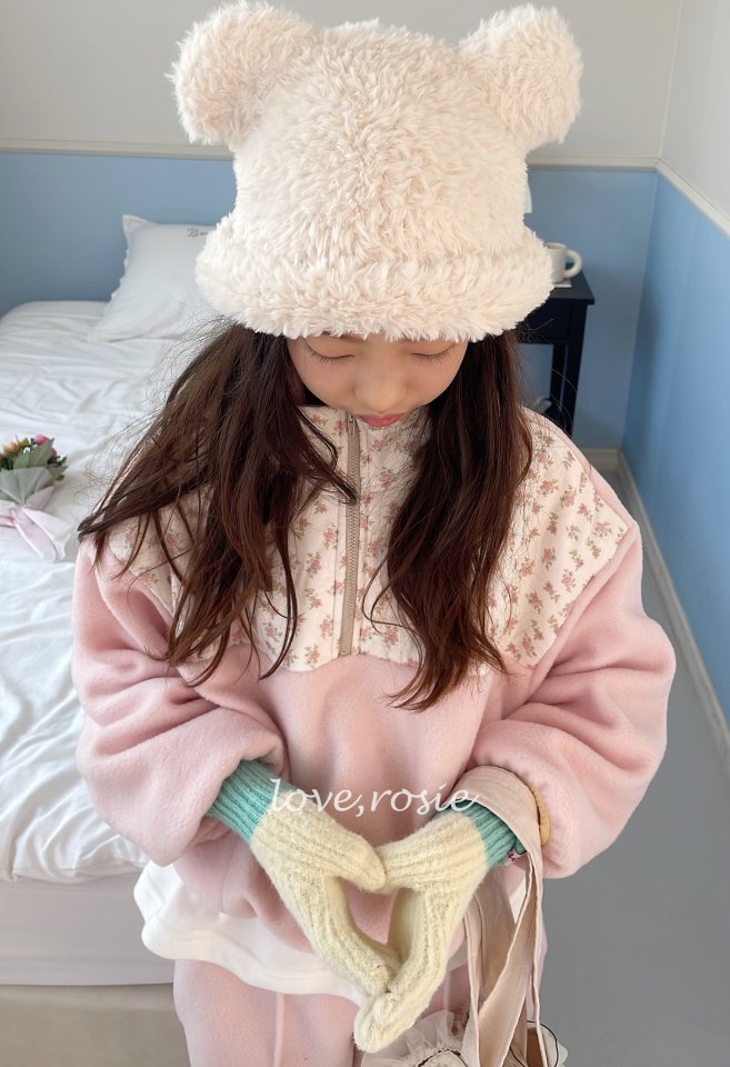 Love Rosie - Korean Children Fashion - #childofig - Cotton Candy Floral Fleece Set - 2