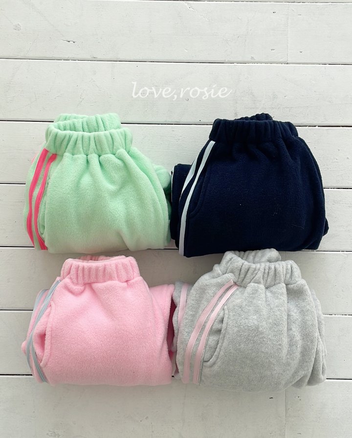 Love Rosie - Korean Children Fashion - #childofig - Candy Tape Fleece Jogger Pants - 2