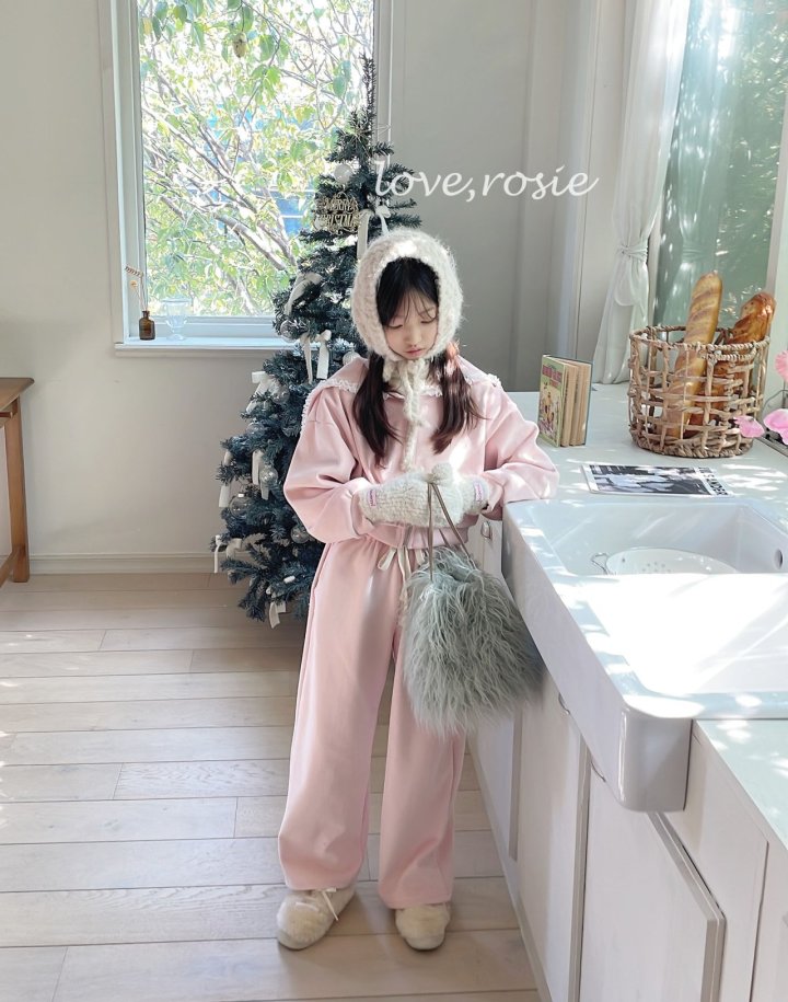 Love Rosie - Korean Children Fashion - #childrensboutique - Sailor Collar Velour Set - 10