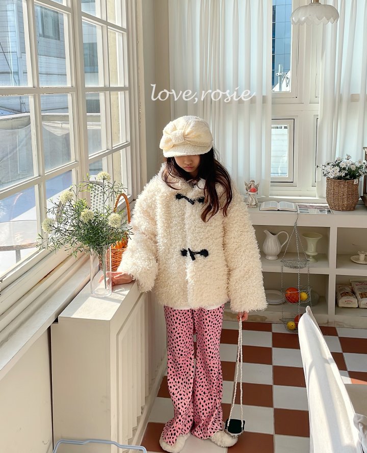 Love Rosie - Korean Children Fashion - #childrensboutique - Cheetah Ribbed Fleece Bootcut Pants - 8