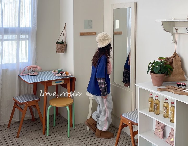 Love Rosie - Korean Children Fashion - #childrensboutique - Check Shirt Sleeve Number Tee - 7