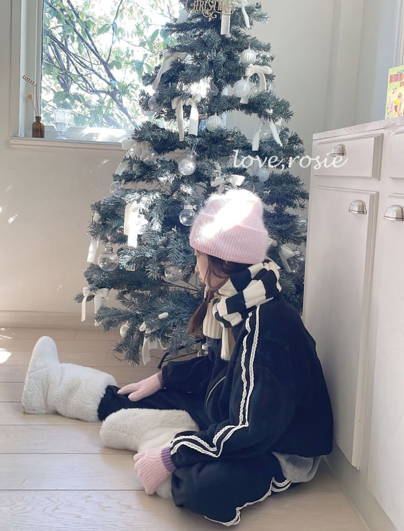 Love Rosie - Korean Children Fashion - #designkidswear - Eyelet Lace Track Set - 10