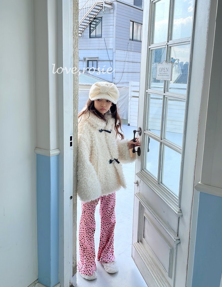 Love Rosie - Korean Children Fashion - #designkidswear - Cheetah Ribbed Fleece Bootcut Pants - 9