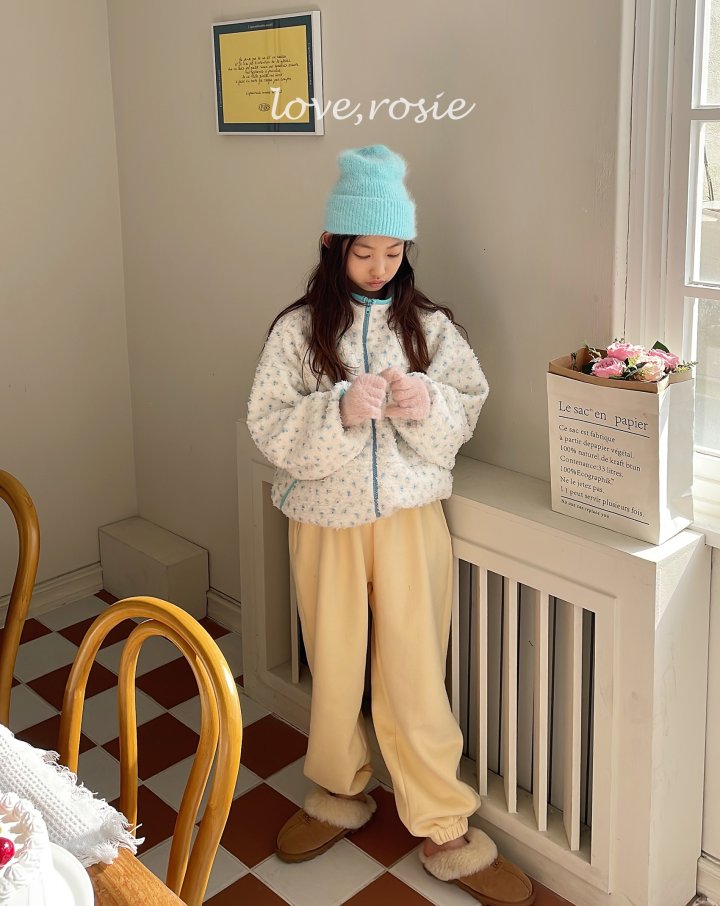 Love Rosie - Korean Children Fashion - #designkidswear - Check Ribbon Fleece Jogger Pants - 6