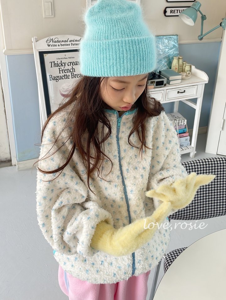 Love Rosie - Korean Children Fashion - #discoveringself - Deer Floral Boa Jacket