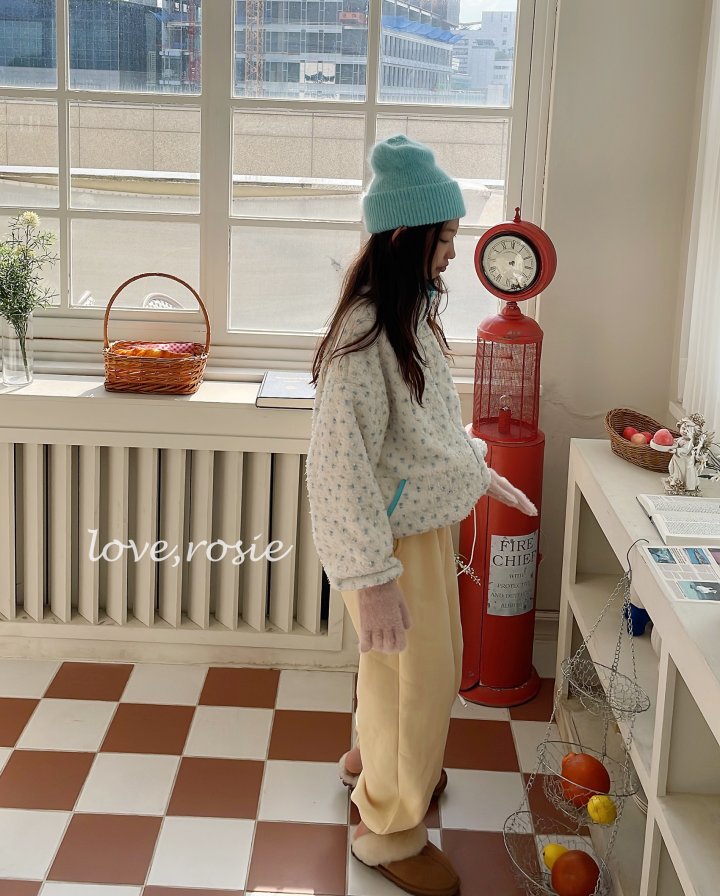 Love Rosie - Korean Children Fashion - #discoveringself - Check Ribbon Fleece Jogger Pants - 7