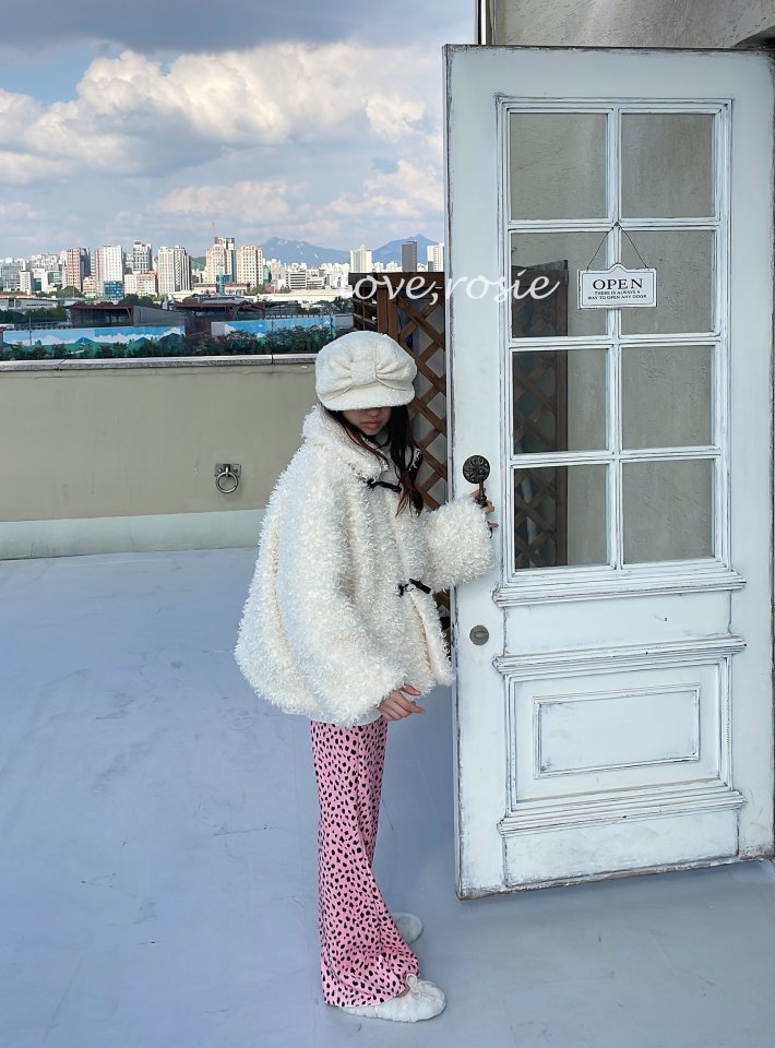 Love Rosie - Korean Children Fashion - #fashionkids - Cheetah Ribbed Fleece Bootcut Pants - 11