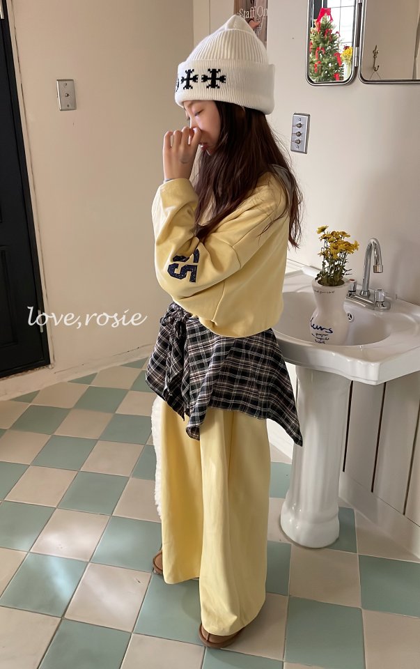 Love Rosie - Korean Children Fashion - #kidsshorts - Girl Group Wide Fleece Set - 10