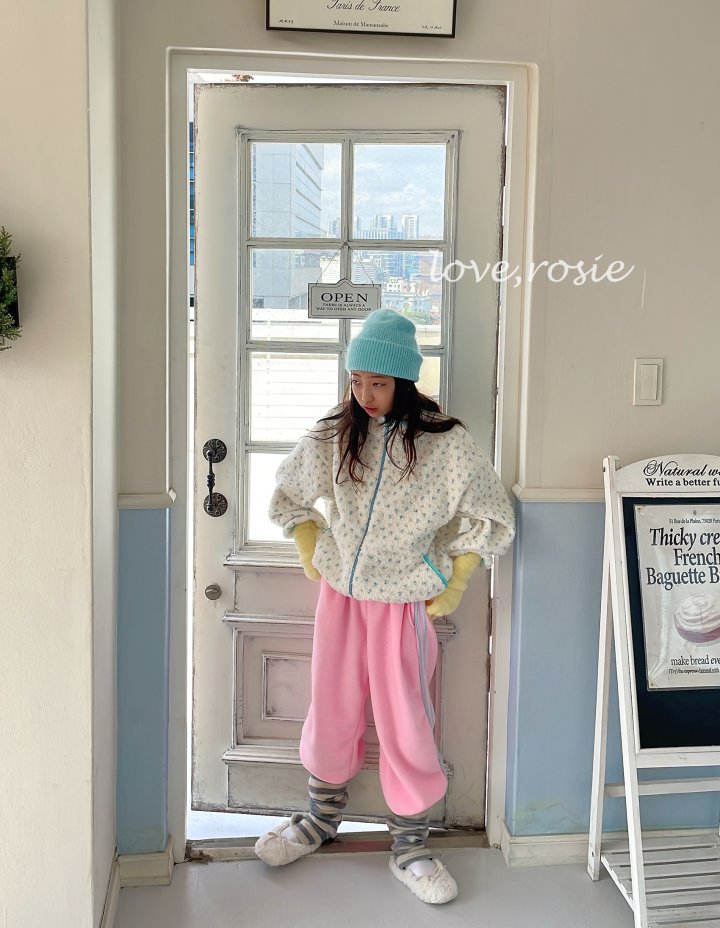 Love Rosie - Korean Children Fashion - #kidzfashiontrend - Deer Floral Boa Jacket - 5