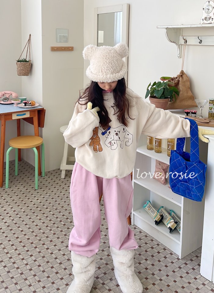 Love Rosie - Korean Children Fashion - #littlefashionista - Dalmatian Fleece Sweatshirt - 10