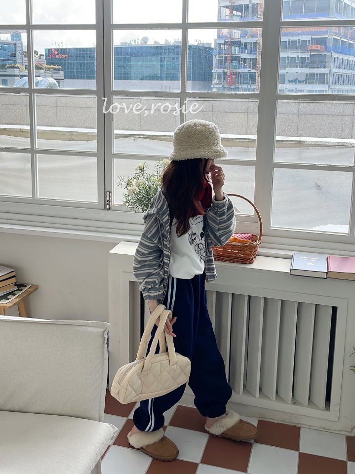 Love Rosie - Korean Children Fashion - #Kfashion4kids - Angora Stripe Hood Zip-Up - 4