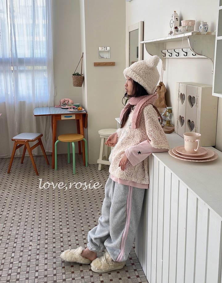 Love Rosie - Korean Children Fashion - #littlefashionista - Fleece Lace Short Sleeve Tee - 3