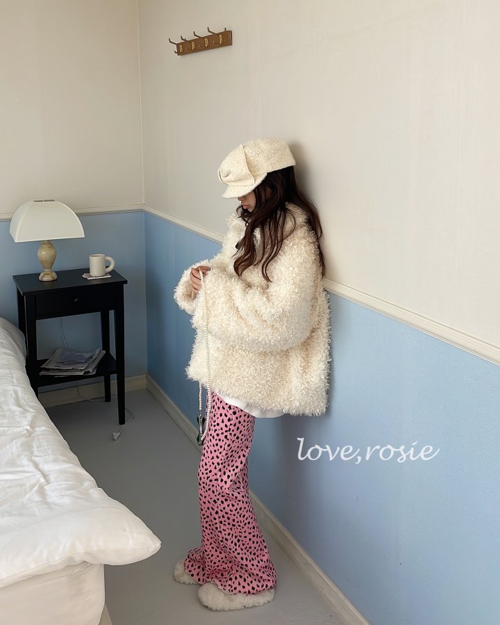 Love Rosie - Korean Children Fashion - #littlefashionista - Cheetah Ribbed Fleece Bootcut Pants - 2