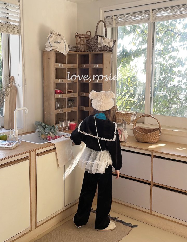 Love Rosie - Korean Children Fashion - #magicofchildhood - Sailor Collar Velour Set - 3