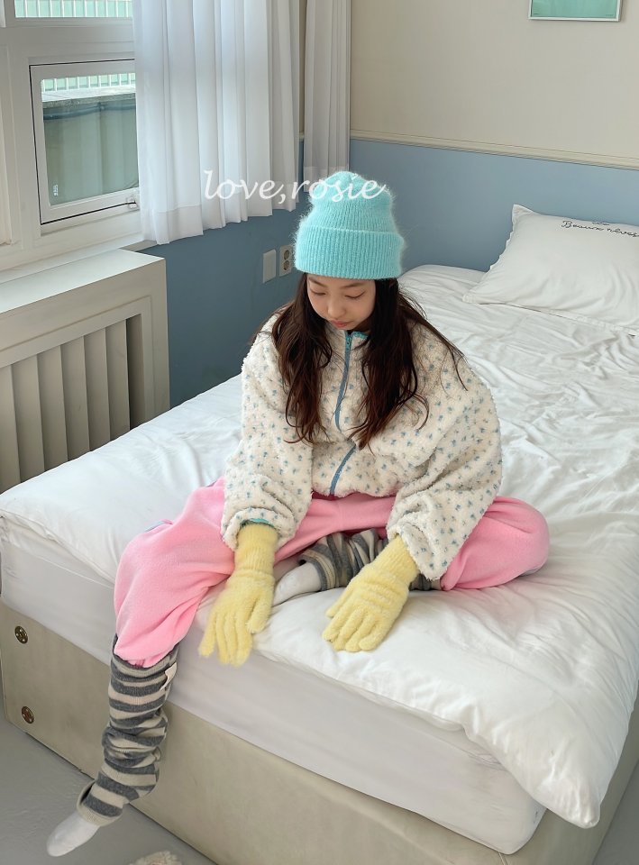 Love Rosie - Korean Children Fashion - #magicofchildhood - Deer Floral Boa Jacket - 8