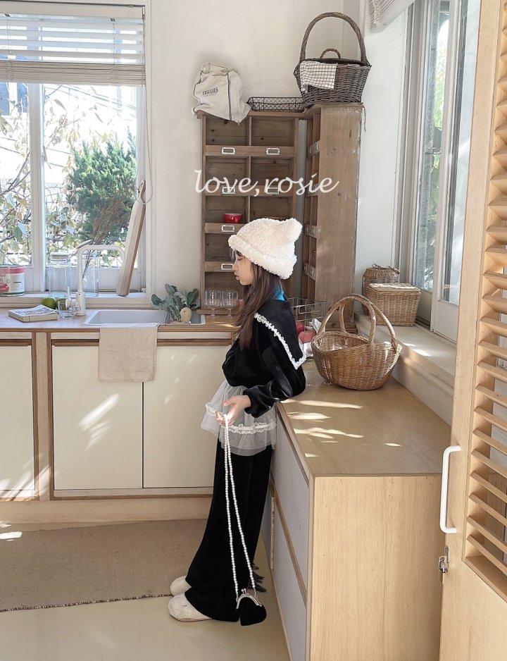 Love Rosie - Korean Children Fashion - #magicofchildhood - Sailor Collar Velour Set - 4
