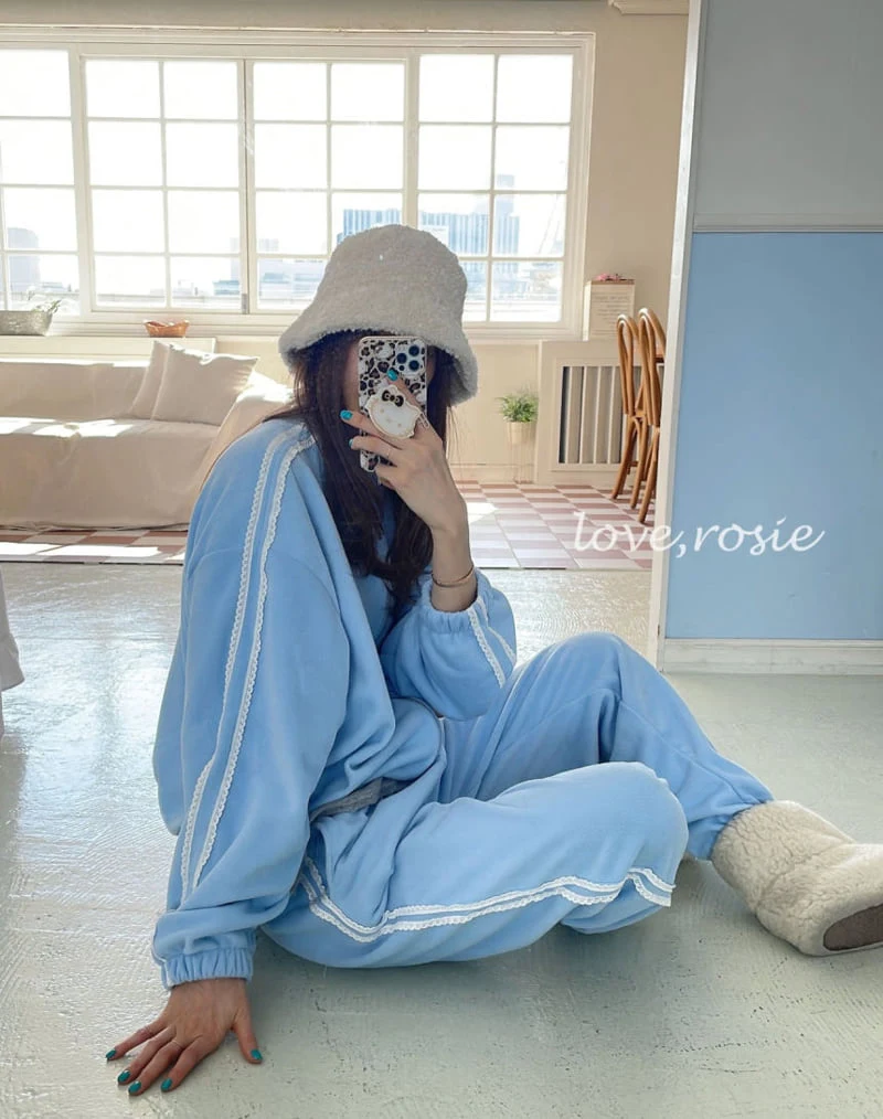 Love Rosie - Korean Children Fashion - #minifashionista - Eyelet Lace Track Set - 2