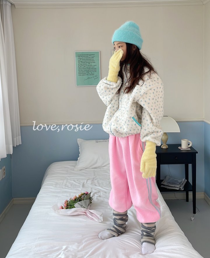 Love Rosie - Korean Children Fashion - #minifashionista - Deer Floral Boa Jacket - 9