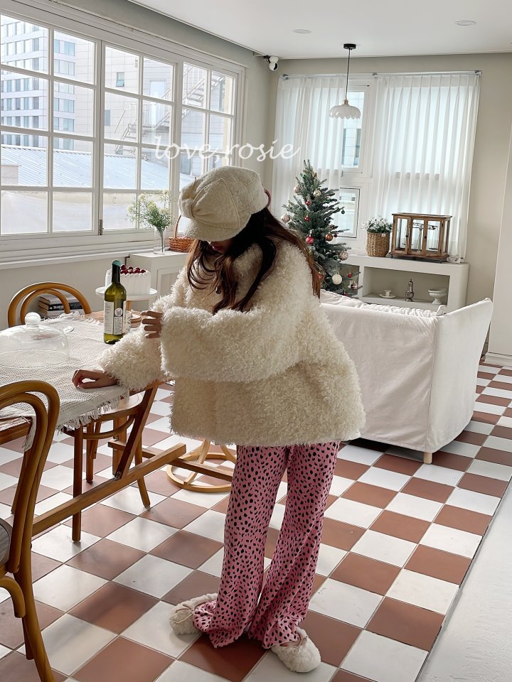 Love Rosie - Korean Children Fashion - #magicofchildhood - Cheetah Ribbed Fleece Bootcut Pants - 4