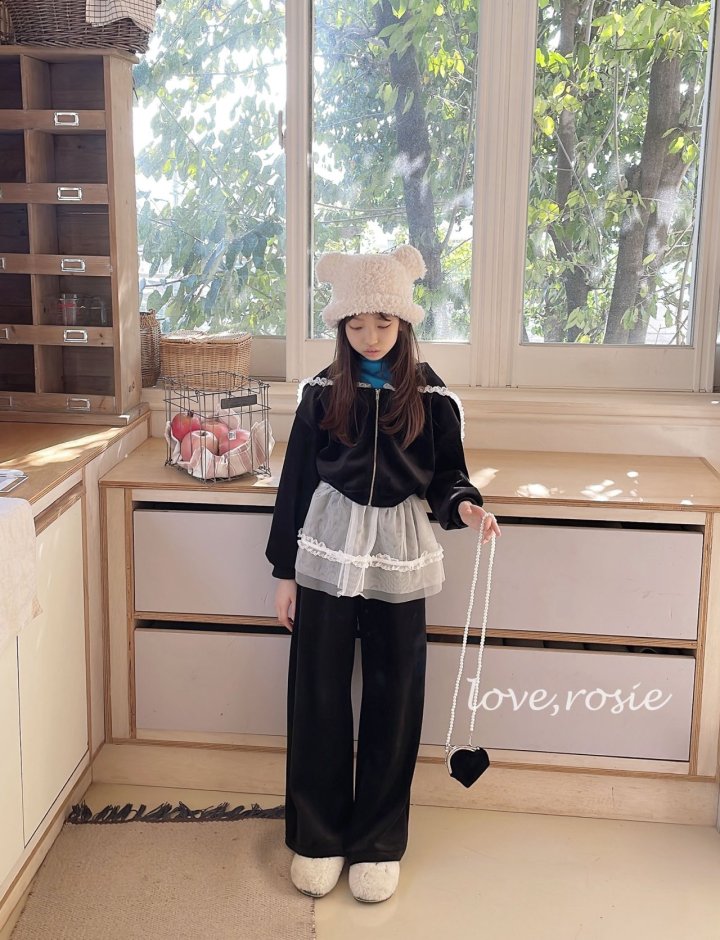 Love Rosie - Korean Children Fashion - #prettylittlegirls - Sailor Collar Velour Set - 5