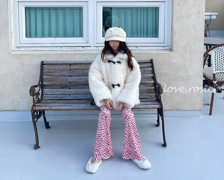 Love Rosie - Korean Children Fashion - #prettylittlegirls - Cheetah Ribbed Fleece Bootcut Pants - 5