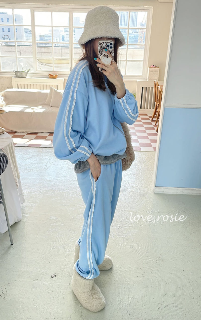 Love Rosie - Korean Children Fashion - #stylishchildhood - Eyelet Lace Track Set - 7