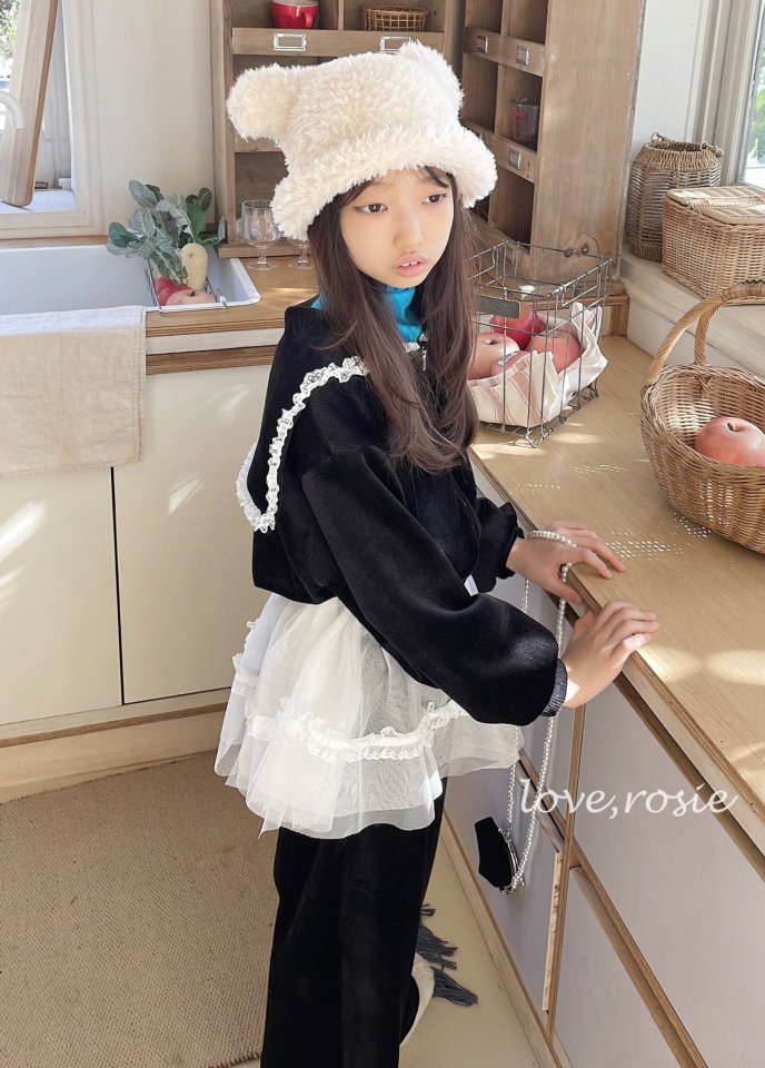 Love Rosie - Korean Children Fashion - #todddlerfashion - Sailor Collar Velour Set - 6