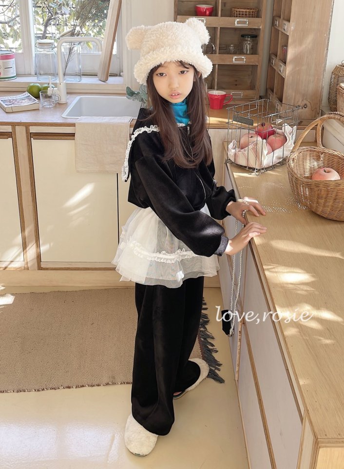 Love Rosie - Korean Children Fashion - #toddlerclothing - Sailor Collar Velour Set - 7